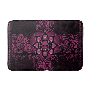 Tapis De Bain Le crâne rose