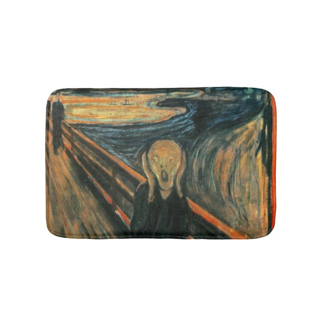 Tapis De Bain Le cri Edvard Munch Art Expressionniste Moderne (Devant)