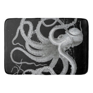 Tapis De Bain Le cru nautique de poulpe de steampunk kraken le