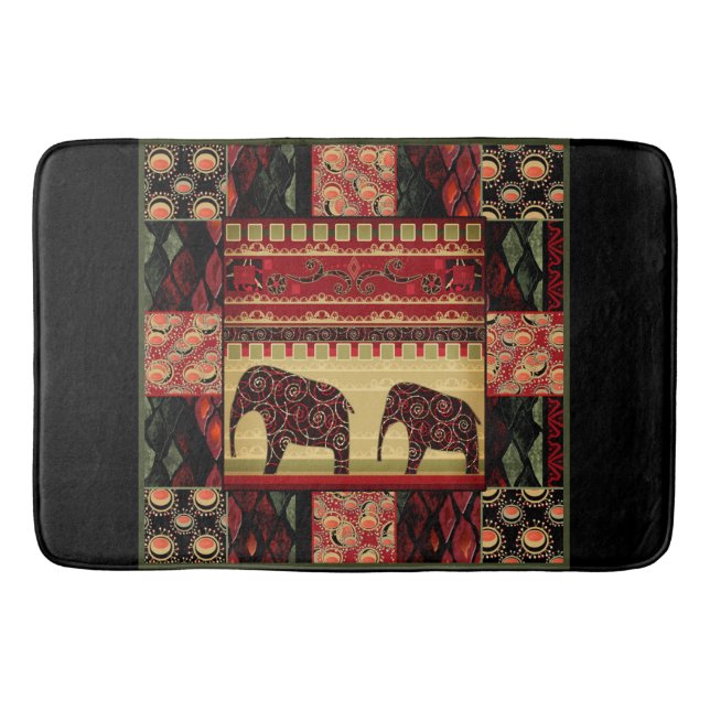 Tapis De Bain Le patchwork africain (Devant)