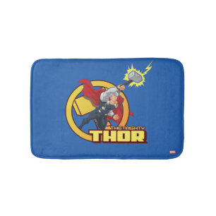 Tapis De Bain Le personnage graphique de Thor le Puissant