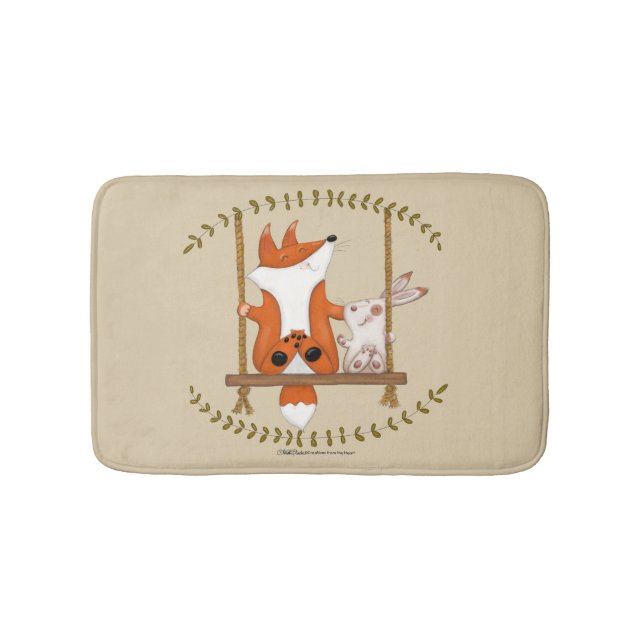 Tapis De Bain Le renard des bois et le coupage du lapin (Devant)