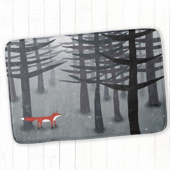 Tapis De Bain Le renard et la forêt (The Fox and the Forest bath mat)