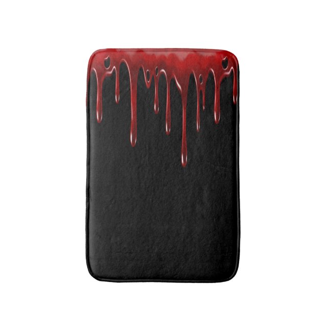 Tapis De Bain Le sang de Falln s'égoutte le noir (Devant (Vertical))