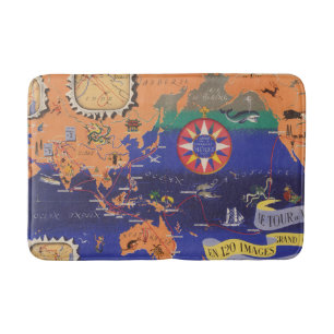 Tapis De Bain Le Tour du Monde