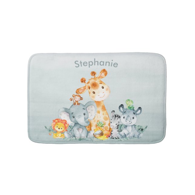 Tapis De Bain Les animaux de la jungle de Cute Safari (Devant)