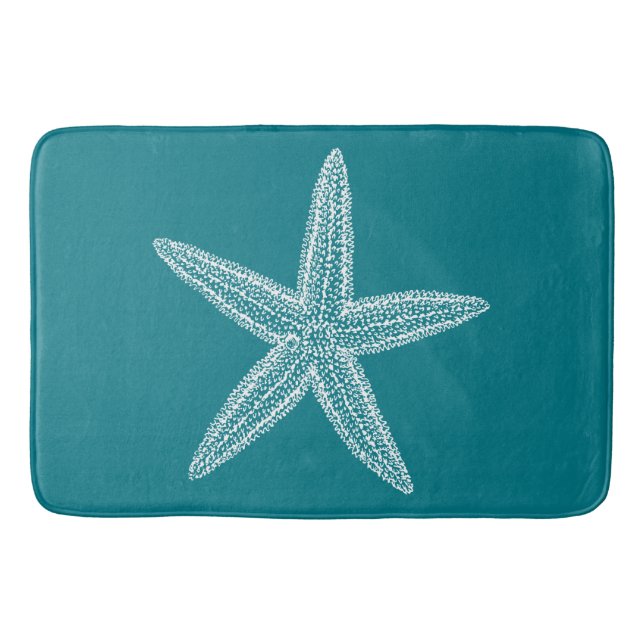 Tapis De Bain Les étoiles de mer customisent la couleur (Devant)