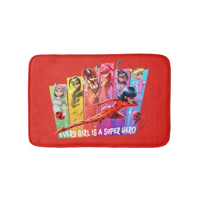 Tapis De Bain Les filles miraculeuses | Chaque fille est un supe (Devant)