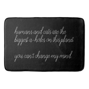 Tapis De Bain les humains et les chats sont les plus gros a-trou