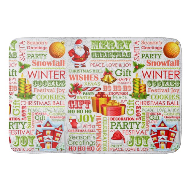 Tapis De Bain Les Joyaux De Noël (Devant)