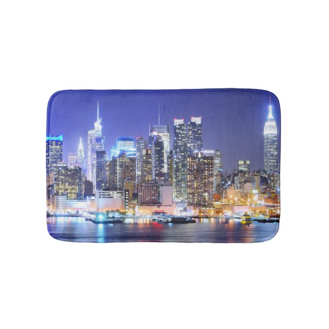 Tapis De Bain Les lumières de la ville de nuit (Devant)