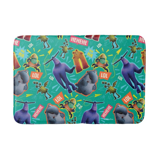 Tapis De Bain Les monstres au travail | MIFT Motif de rire (Devant)