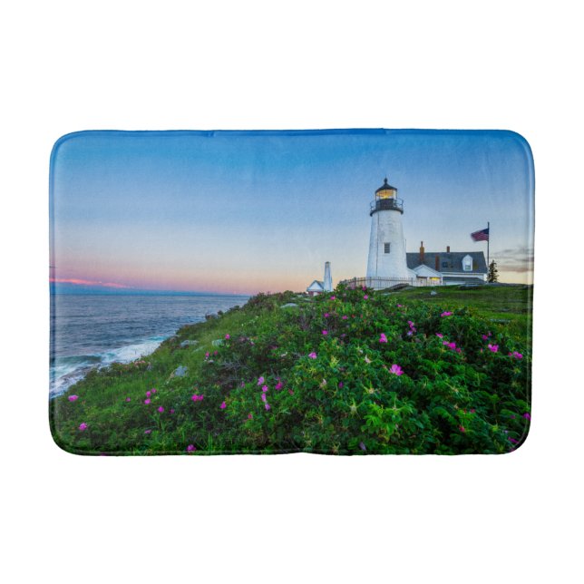 Tapis De Bain Les phares | Point Lighthouse Bristol Maine (Devant)