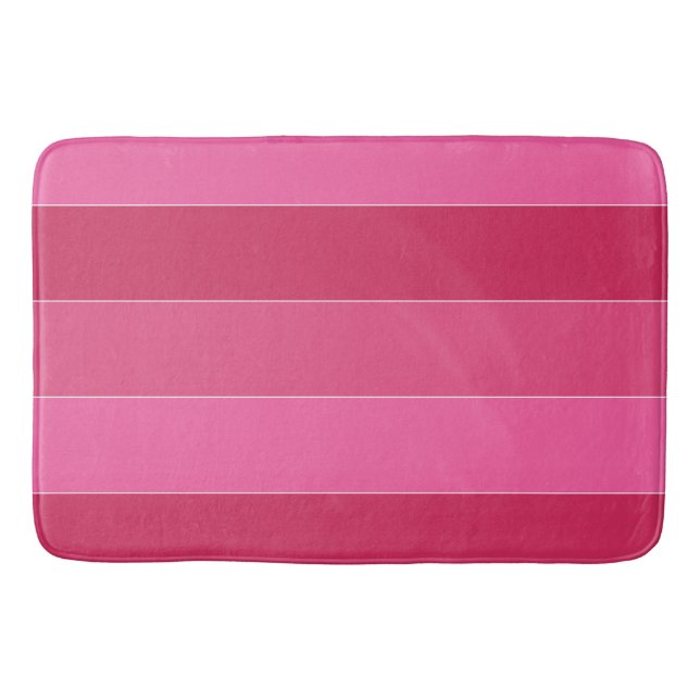Tapis De Bain Les tons roses des rayures hawaiiennes (Devant)