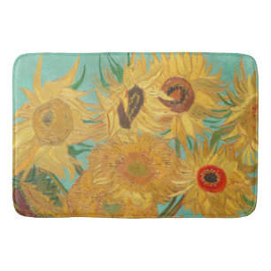 Tapis De Bain Les tournesols de Van Gogh