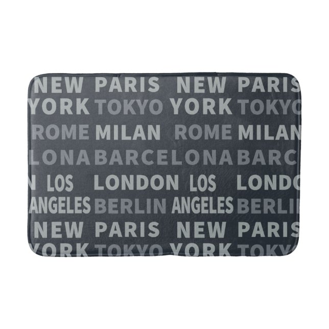 Tapis De Bain Les villes de mode (Devant)