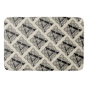 Tapis De Bain Lettre A Vintage Monogramme De Noeud Celtique