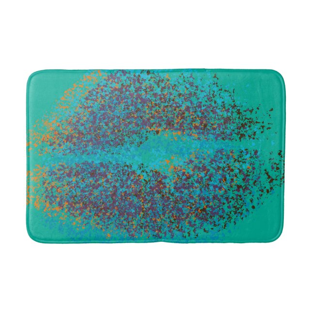 Tapis De Bain Lèvres colorées rétro (Devant)