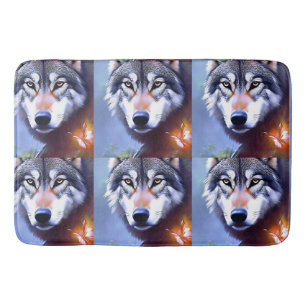 Tapis De Bain L'Huile De Loup Peint L'Essence De La Beauté,