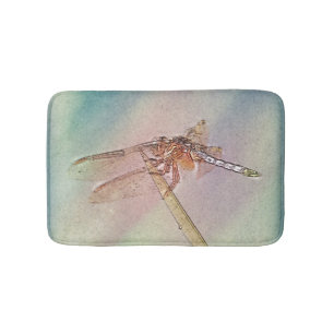 Tapis De Bain Libellule en pastel