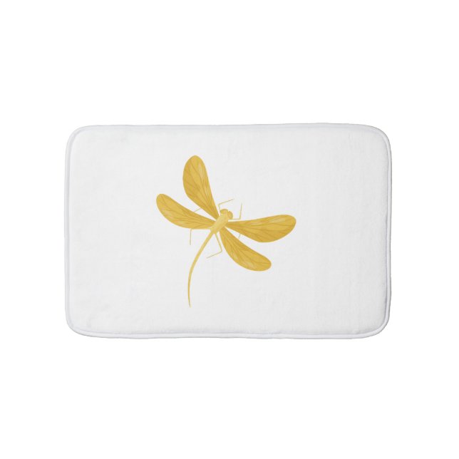 Tapis De Bain libellule jaune (Devant)