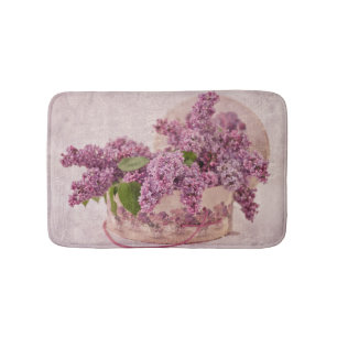 Tapis De Bain Lilas dans une boîte victorienne de casquette