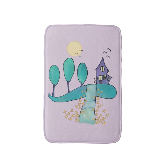 Tapis De Bain Lilas maison (Devant (Vertical))