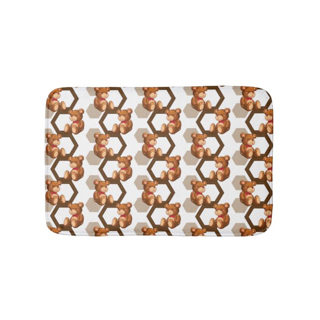 Tapis De Bain l'illustration d'une rangée de nounours concernent (Devant)