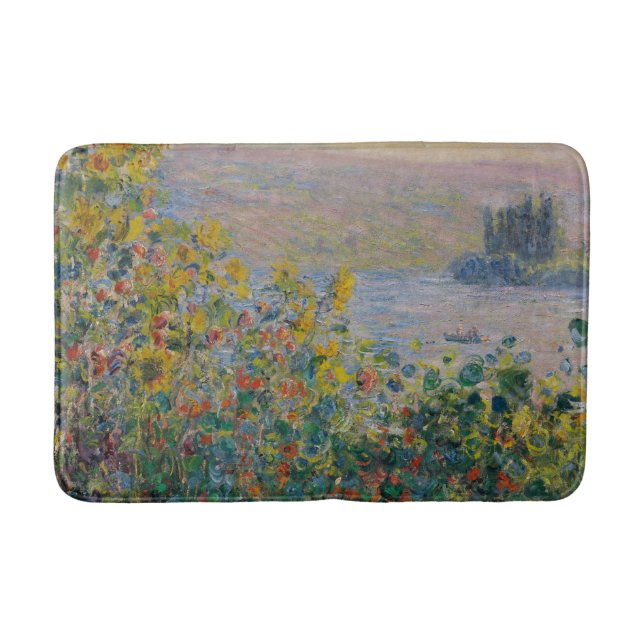 Tapis De Bain Lits à fleurs à Vétheuil - Claude Monet (Devant)