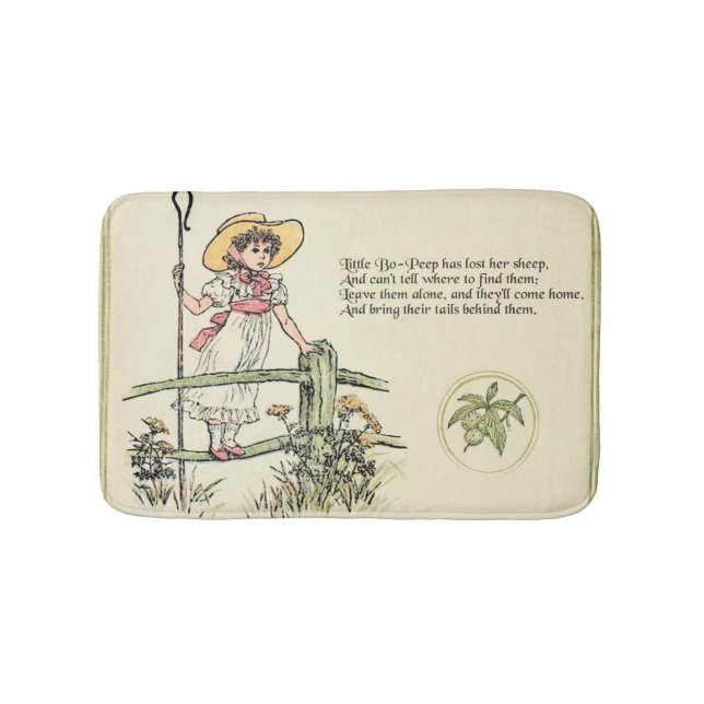 Tapis De Bain Little Bo-Peep : Pépinière classique Kate Greenawa (Devant)