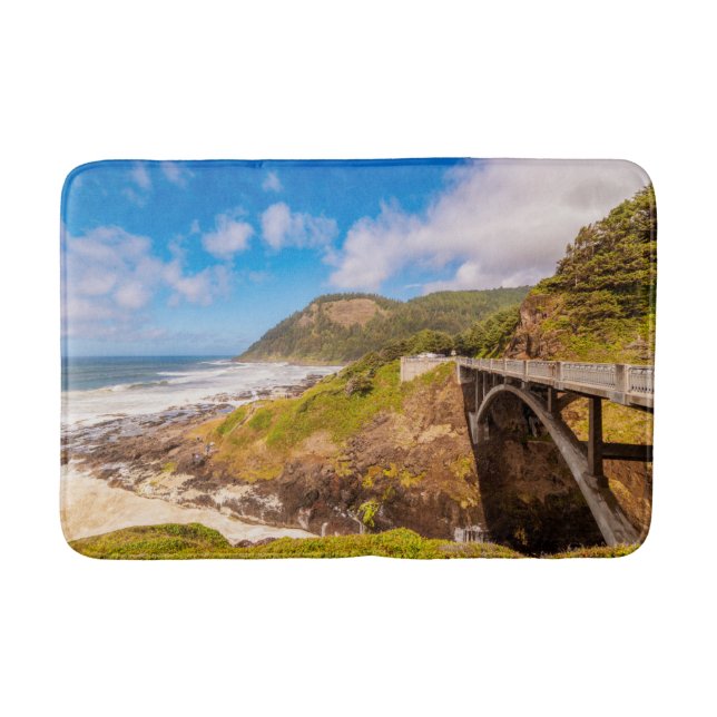 Tapis De Bain Littoral | Chasme de Cook, Yachat, Oregon (Devant)