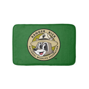 Tapis De Bain Logo de Rick de garde forestière de Rick de