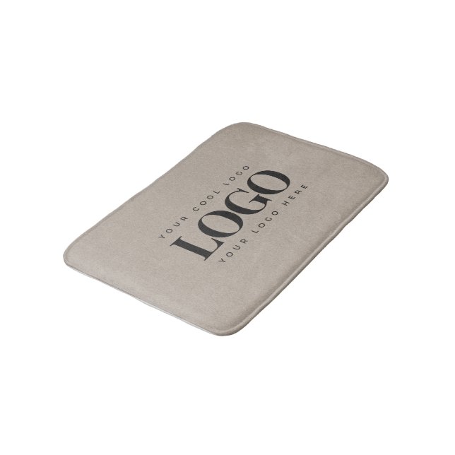 Tapis De Bain Logo d'entreprise personnalisé minimaliste apparen (Angle)