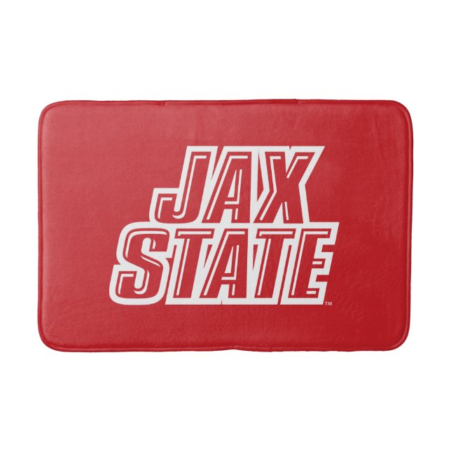 Tapis De Bain Logo d'état de Jacksonville State University JAX S (Devant)