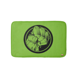 Tapis De Bain Logo du poing d'Hulk des Avengers
