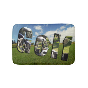 Tapis De Bain Logo du terrain de golf, Mat de bain en mousse mém