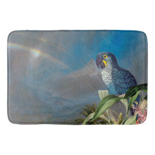 Tapis De Bain L'orchidée de faune d'oiseaux de perroquet d'ara