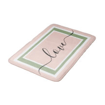 Lot Script Géométrique Blush Rose Vert