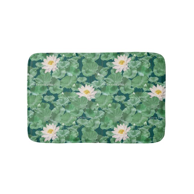 Tapis De Bain Lotus Lagoon Motif - Le Lotus Blanc (Devant)