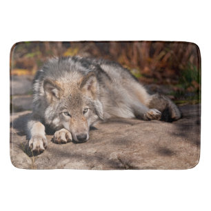 Tapis De Bain Loup de bois