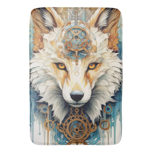 Tapis De Bain Loup de Rustclaw Steampunk (devant Vertical)
