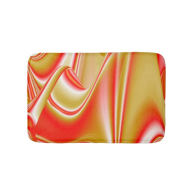 Tapis De Bain Love and Gold Abstrait 3D Rainbowart (Devant)