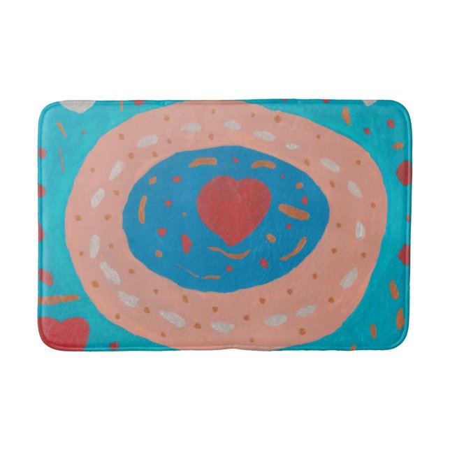 Tapis De Bain Love Cercles Bain Mat (Devant)