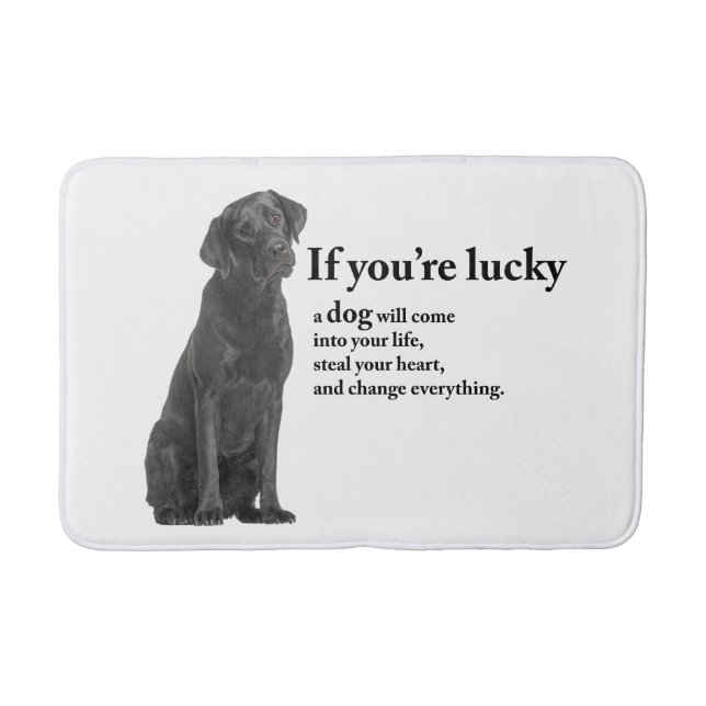 Tapis De Bain Lucky Black Lab (Devant)