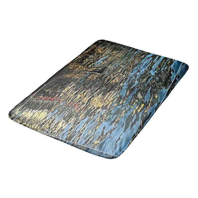 Tapis De Bain Lumières du soir sur la mer (Angle)
