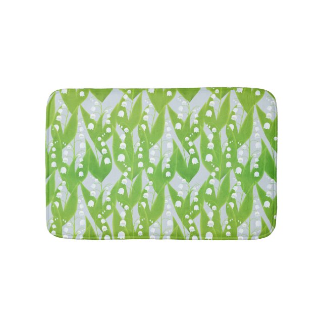 Tapis De Bain Lys de la Vallée Motif Floral (Devant)