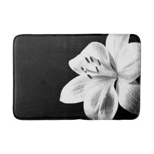 Tapis De Bain Lys noir et blanc