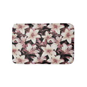 Tapis De Bain Lys sur noir