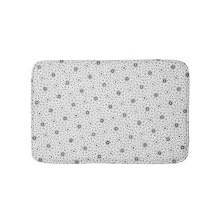 Tapis De Bain Maacah001 B&W Doodle abstrait