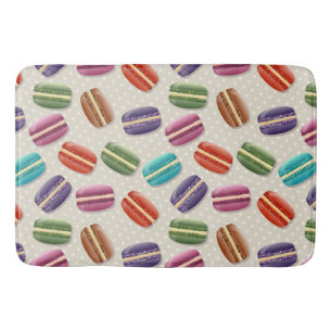 Tapis De Bain Macarons colorés mignons Motif avec Pois